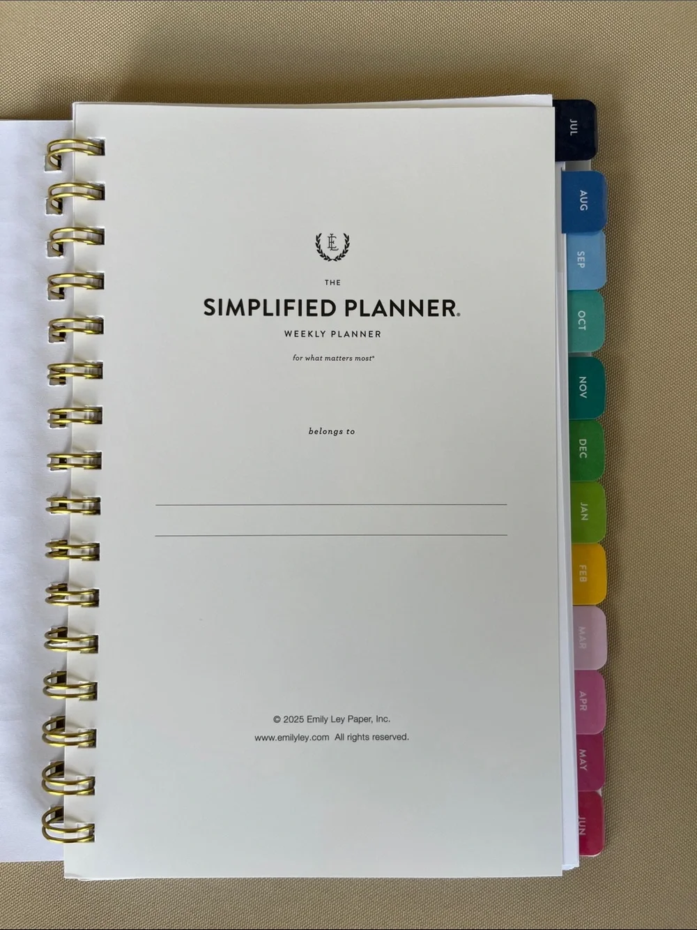 The Simplified Planner by Emily Ley 2026-2027 Weekly/Monthly Planner